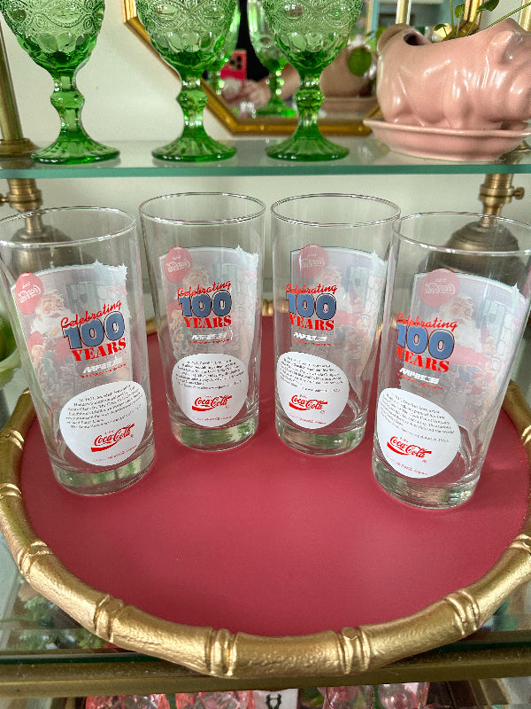 Vintage Coke Coca Cola Glasses