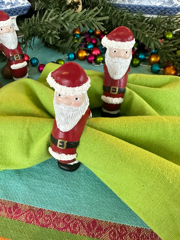 Santa on sale napkin rings