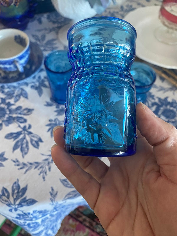 Blue Juice Glass Set of 4