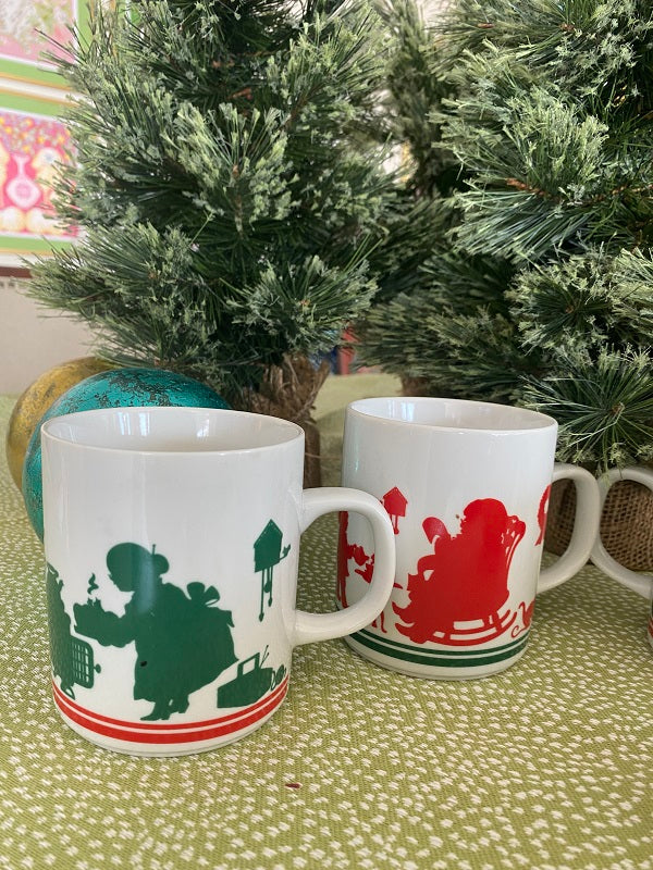 Vintage Christmas Starbucks Mugs, Christmas Coffee Mugs, Sold