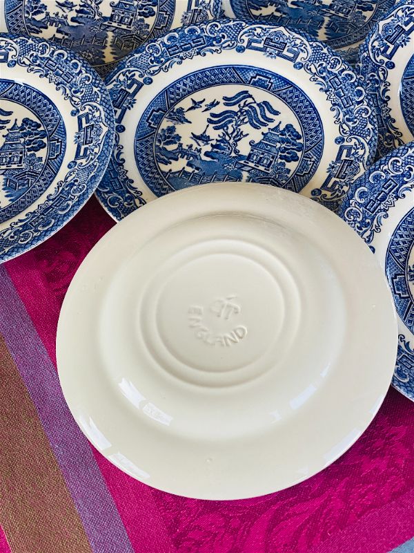 Blue willow cheap salad plates