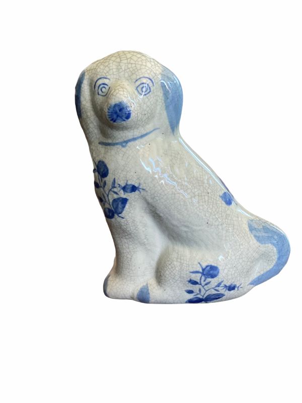 Decorative Ornamental Blue Small Dog Figurine Accessories – Hansel & Gretel