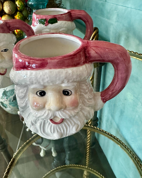 Vintage Santa Mugs, Each SOLD SEPARATELY