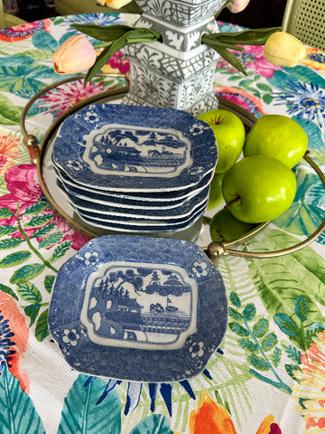 Vintage Antique Canton Small Plates/Relish Trays - 7 Available, Sold Separately