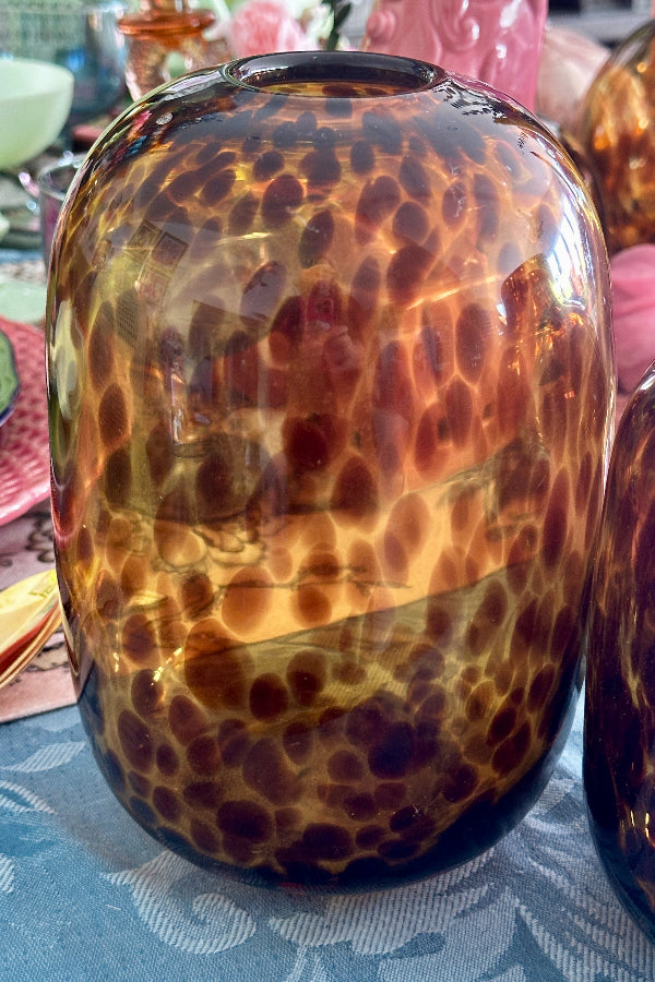 Tortoise Shell Vase - Glass