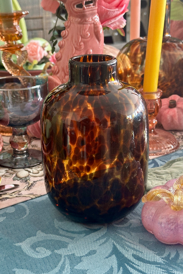 Tortoise Shell Vase - Glass