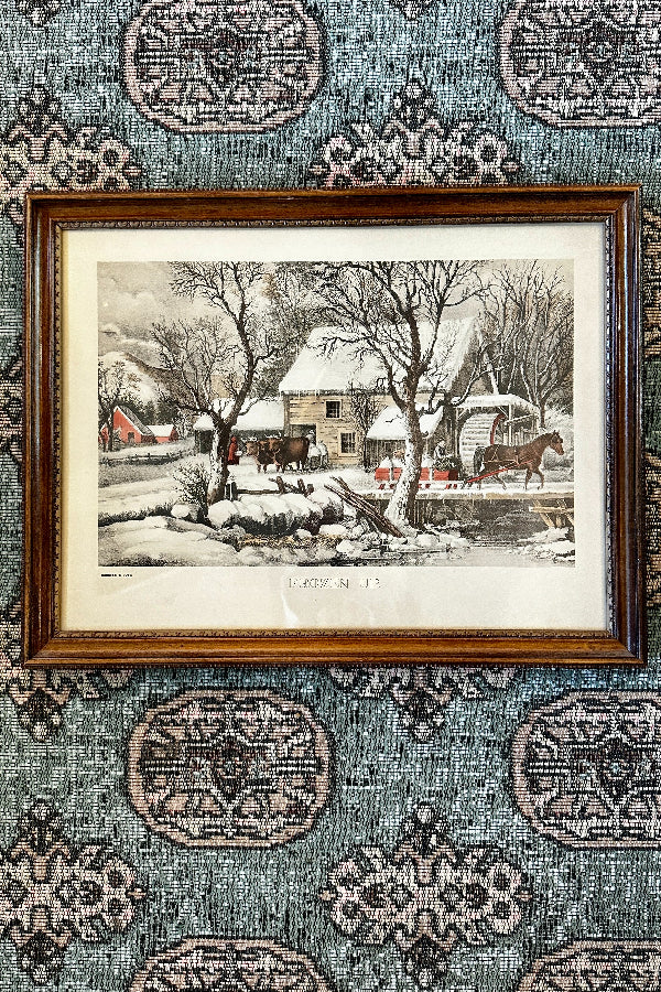 Currier and Ives Prints - 2 available, Frozen up or Winter Pastime