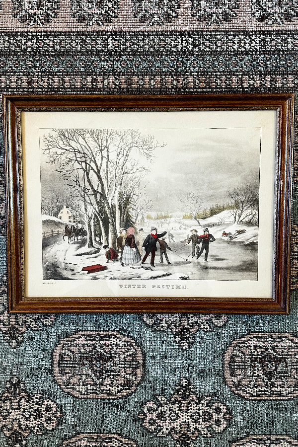 Currier and Ives Prints - 2 available, Frozen up or Winter Pastime