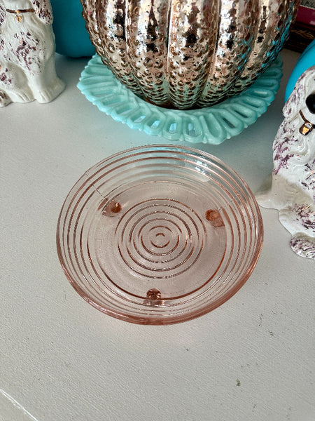 Vintage Bowl, Beehive Pattern, Anchor Hocking Pink Depression Glass