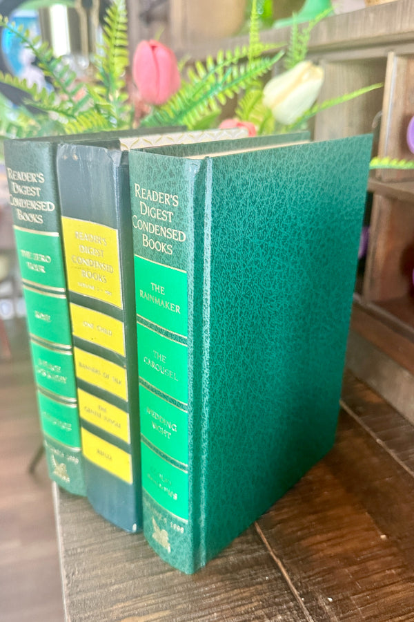Vintage Readers Digest Book Set, of 3, 3 Available, Red, Blue, Green