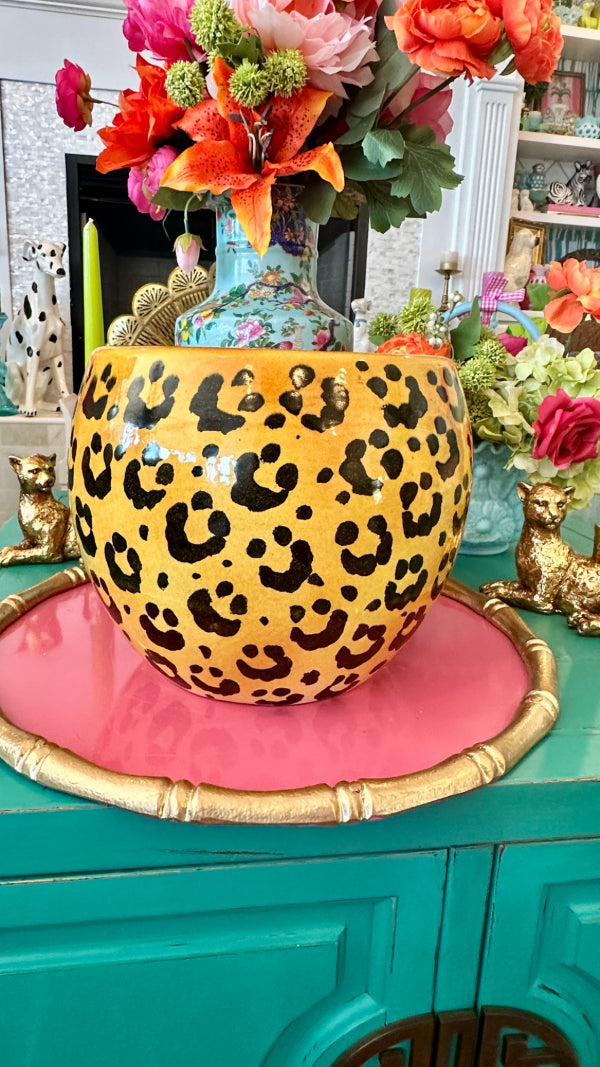 leopard print plant pots Vintage Leopard Planter, MCM, Italian – The House of Hanbury