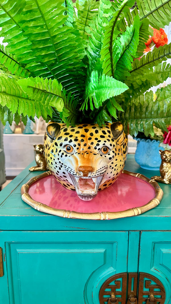 leopard print plant pots Vintage Leopard Planter, MCM, Italian – The House of Hanbury