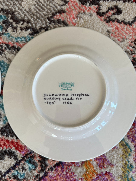 Vintage Plate -Old Ivory Syracuse China Bombay Pattern, 2 available