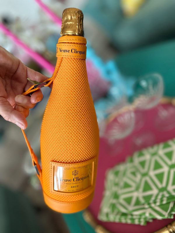 orange bottle cover for wine or champagne