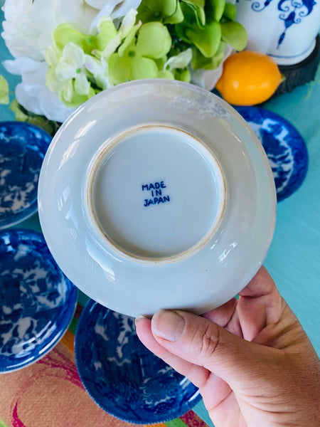 Blue Willow Berry Bowls, Made in Japan, Set of 6