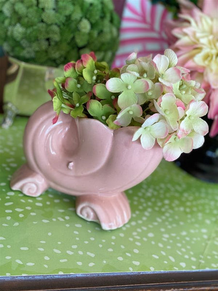 Vintage Pottery Pink Shell Planter