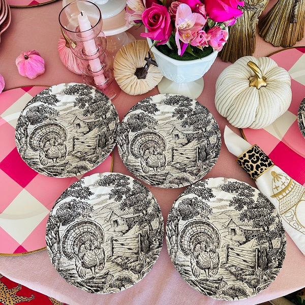 Churchill England Turkey Salad Plates - Set of 4