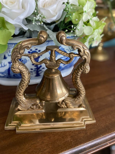 Vintage Brass Dolphin fish Bell