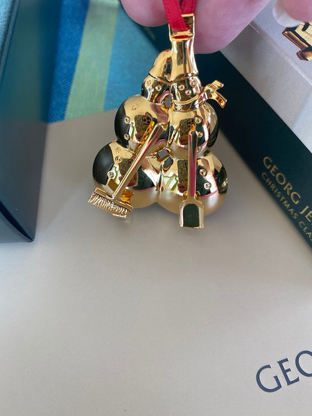 Georg Jensen Christmas Ornaments 2008 -  church with presents and snowmen 2007