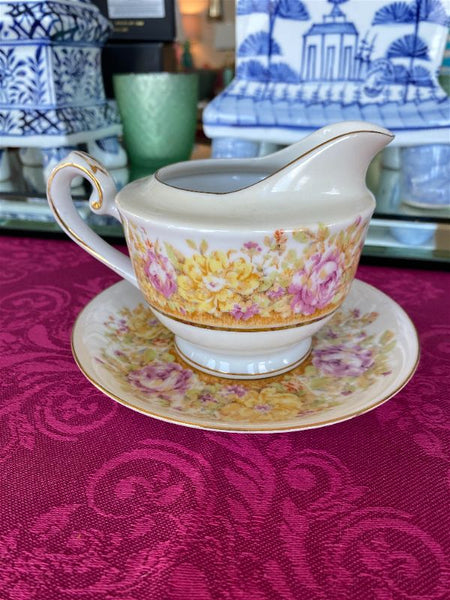 Vintage Sugar and Creamer, Japan