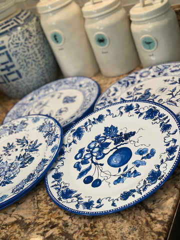Blue & White Victorian Tin Plates - Restoration Hardware