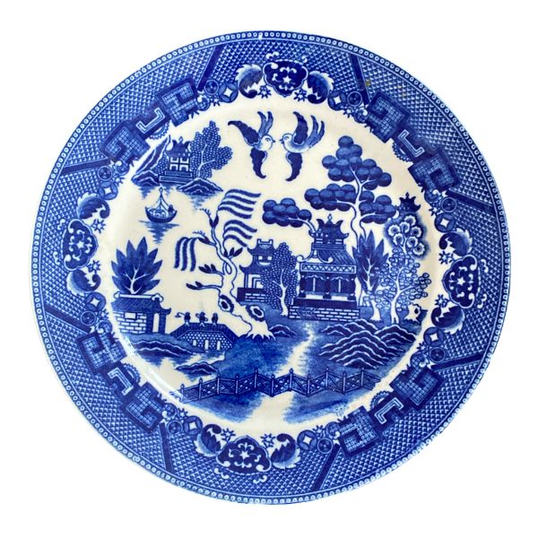 Made In Japan Blue Willow Plate - Ruby Lane