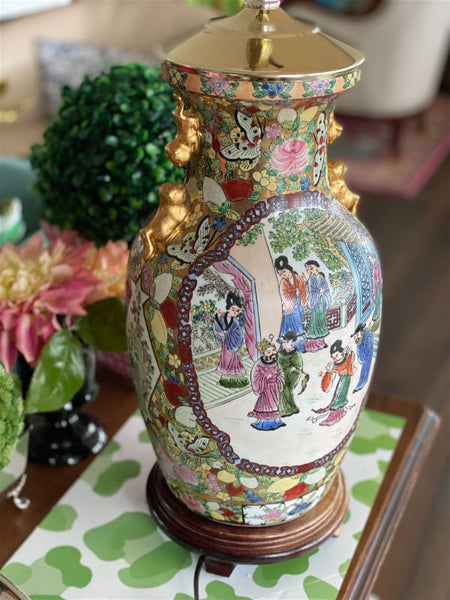 Rose Medallion Lamp
