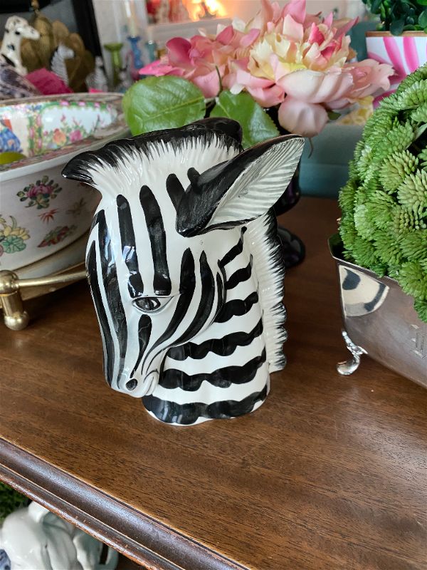 Fitz and Floyd Zebra Head Figurine