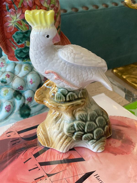 Vintage Parakeet / Bird Figurine
