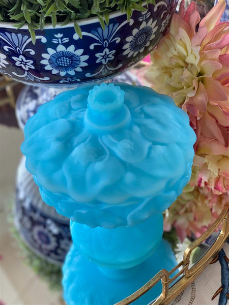 Fenton glass candy dish