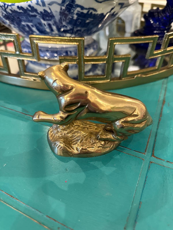 Vintage Brass Tiger Figurine – The House of Hanbury