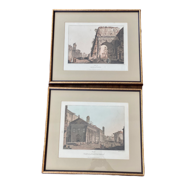 Set of lithographs - matted and framed beautifully