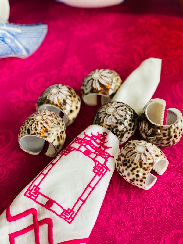 Vintage Napkin Rings - Cowrie Shell – The House of Hanbury