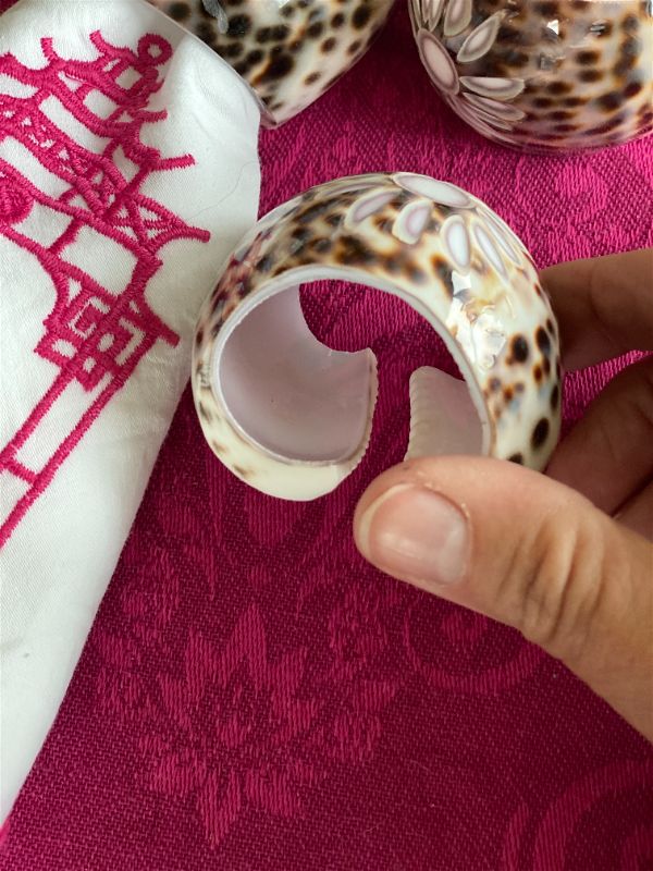 Vintage Napkin Rings - Cowrie Shell – The House of Hanbury