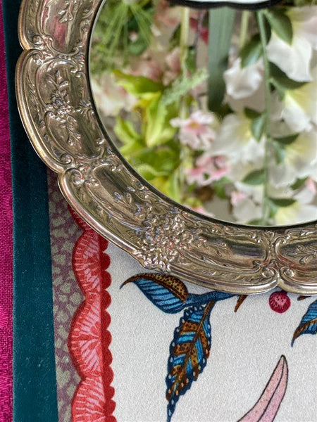 Vintage Silver mirror platform