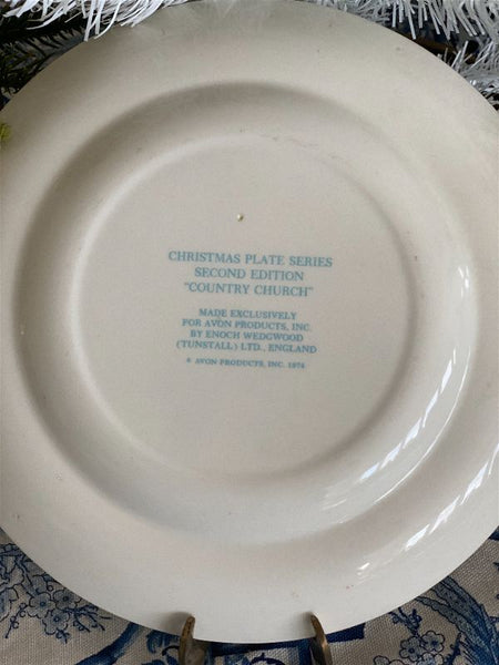 Wedgewood for Avon Vintage Christmas Plate 1974
