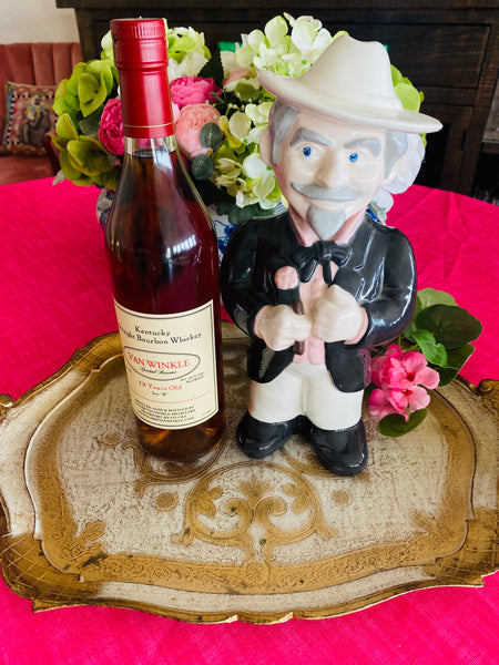 Vintage Bourbon Decanter Old Mister Boston Brand